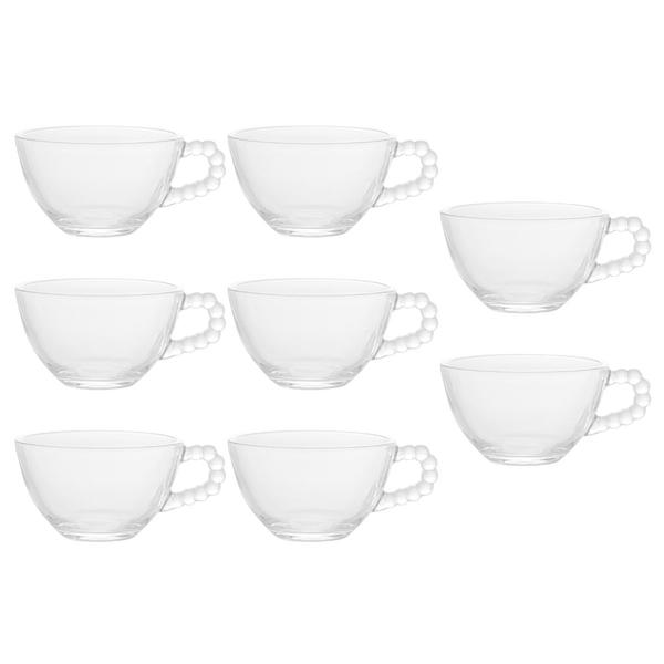 Imagem de 8 Unidades Xícaras 180ml Pearl Bolinha Decoração Café Mesa Posta - Wolff