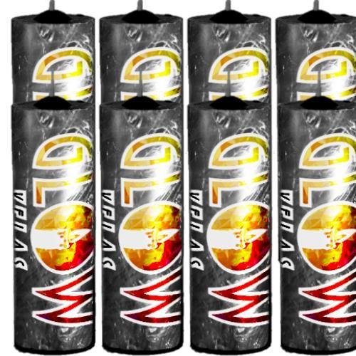 8 Velas De 7 Dias Preto 100% Parafina Pura 260g - GLOW VELAS Imagem de 8 Velas De 7 Dias Preto 100% Parafina Pura 260g