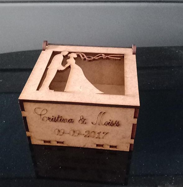 Imagem de 80 Caixinhas MDF Lembrancinhas de Casamento Personalizadas