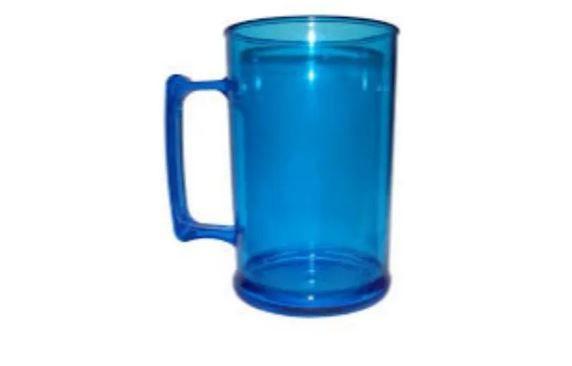 Imagem de 80 Canecas Acrílica Azul Cristal 300Ml Festa personalização