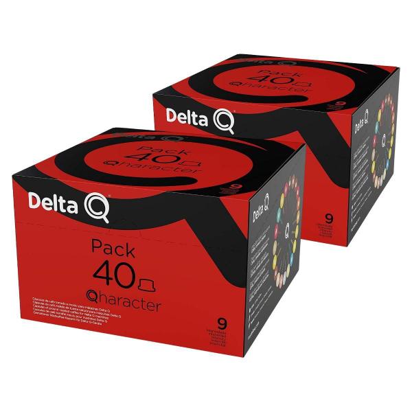 Imagem de 80 Cápsulas Delta Q Qharacter Int. 9 Café Pack Econômico