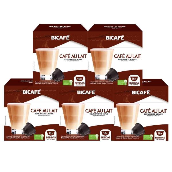 Imagem de 80 Cápsulas Para Dolce Gusto - Kit Café Au Lait - Cápsula Bicafé