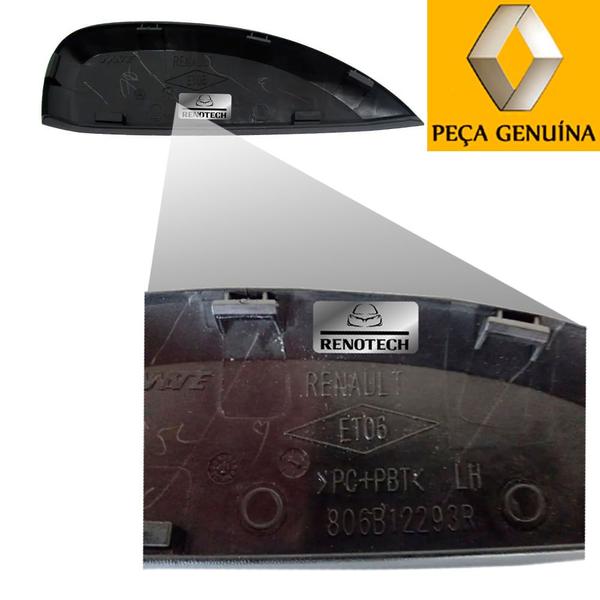 806b12293r - capa do puxador externo da porta esquerda - 2016 em diante - kwid - RENAULT GENUINA Imagem de 806b12293r - capa do puxador externo da porta esquerda - 2016 em diante - kwid
