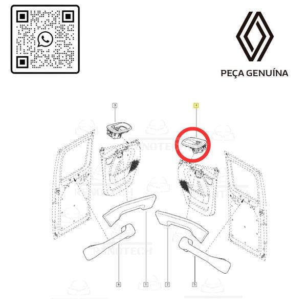 Imagem de 809600027r - cobertura fechamento porta - master ii - 2004 a 2013