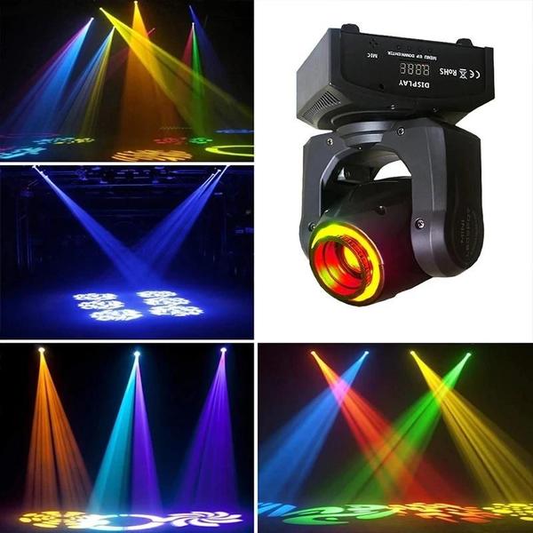 Imagem de 80W LED Party DJ Disco Moving Head Spotlight Flash Padrão Luzes Para Bar Club Event Ballroom