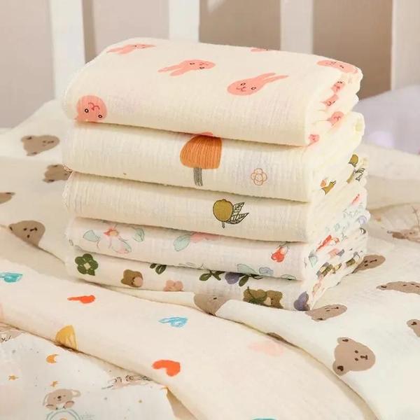 Imagem de 80x80cm Algodão Musselina Swaddle Cobertor Para Bebê Recém-nascido Toalha De Banho Infantil Itens Do