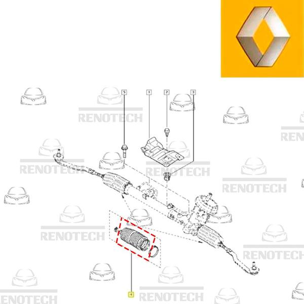 Imagem de 8201108358 - coifa da caixa direção renault - captur / duster / oroch