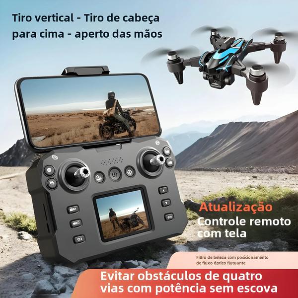 Imagem de 8k Hd Mini Drone K12 Max Atualização Com Tela Controle Remoto Evitar Obstáculos Brushless Fpv Rc