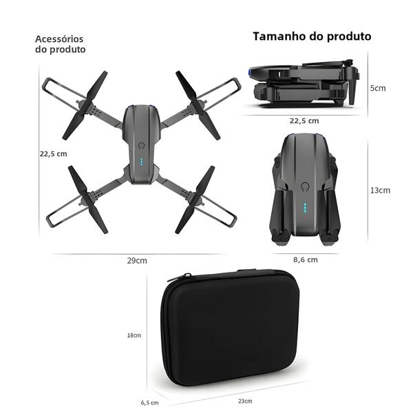 Imagem de 8k Hd Pro Drone E99 Quadcopter Controle Remoto Uav Brinquedo De Helicóptero De Fixação De Altitude