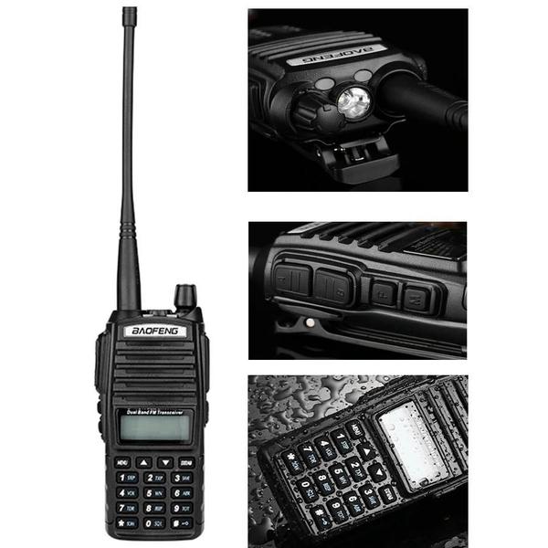 Imagem de 8W Profissional VHF UHF Baofeng UV82 FM Ham Radio Walkie Talkie Transceptor De Caça