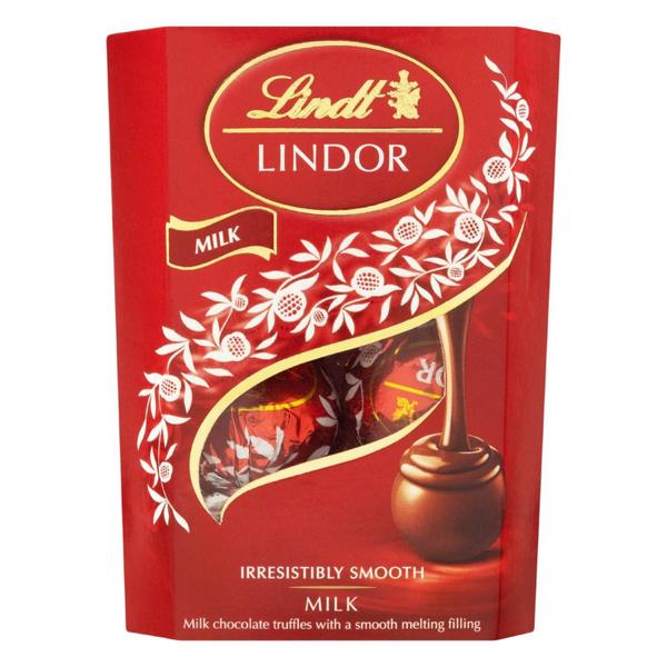 Imagem de 8X Bombom Chocolate Suiço Lindt Lindor Ao Leite 37G