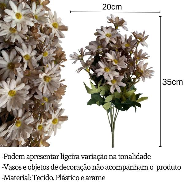 Imagem de 9 Buquês de Margaridas contém 27 Flores cada Buquê Artificial Bonitas Decoração com Garantia
