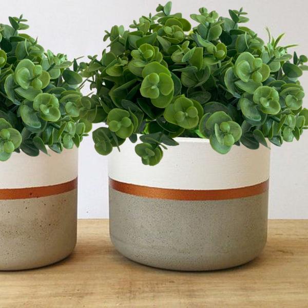 9 maços (54 hastes) Picks mini eucalipto planta artificial buquê para arranjo casamento - DE2823 - Decora Flores Artificiais Imagem de 9 maços (54 hastes) Picks mini eucalipto planta artificial buquê para arranjo casamento - DE2823