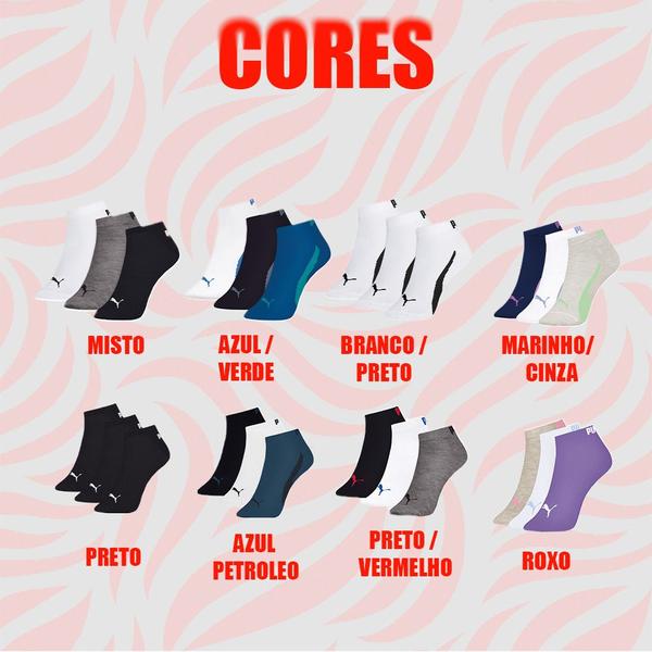 Imagem de 9 Pares De Meias Masculinas Esportiva Sport Modelo Cano Curto Em Algodão