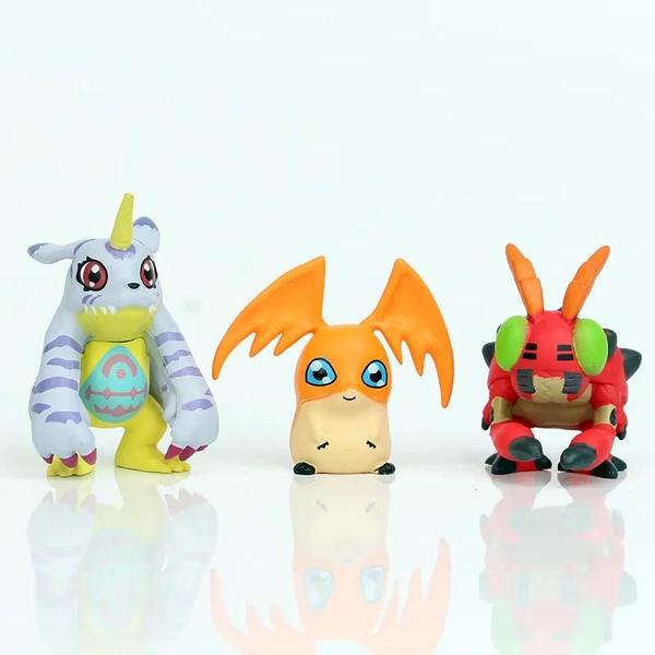 Imagem de 9 Peças/Conjunto de Figuras Digimon - Anime PVC Colecionável