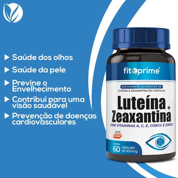 Imagem de 9 Potes LUTEINA + ZEAXANTINA COM VITAMINAS 60CPS FITOPRIME