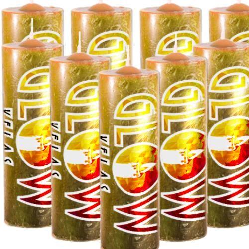 9 Velas De 7 Dias Amarela 100% Parafina Pura 260g - GLOW VELAS Imagem de 9 Velas De 7 Dias Amarela 100% Parafina Pura 260g