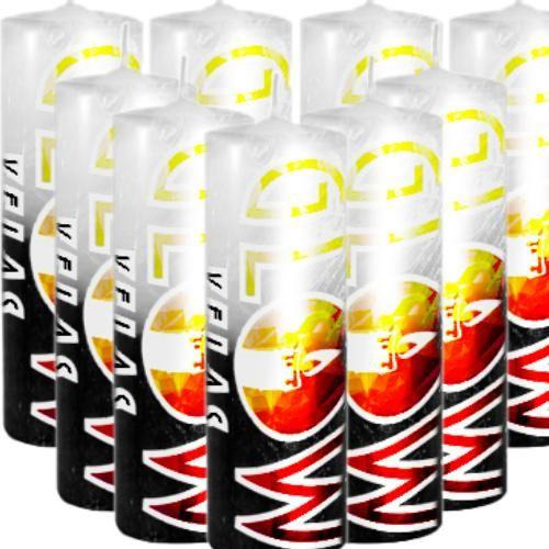 9 Velas De 7 Dias Branca e Preta 100% Parafina Pura 260g - GLOW VELAS Imagem de 9 Velas De 7 Dias Branca e Preta 100% Parafina Pura 260g