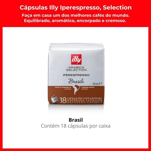 Imagem de 90 Cápsulas, Café Selection, Brasil Illy Iperespresso