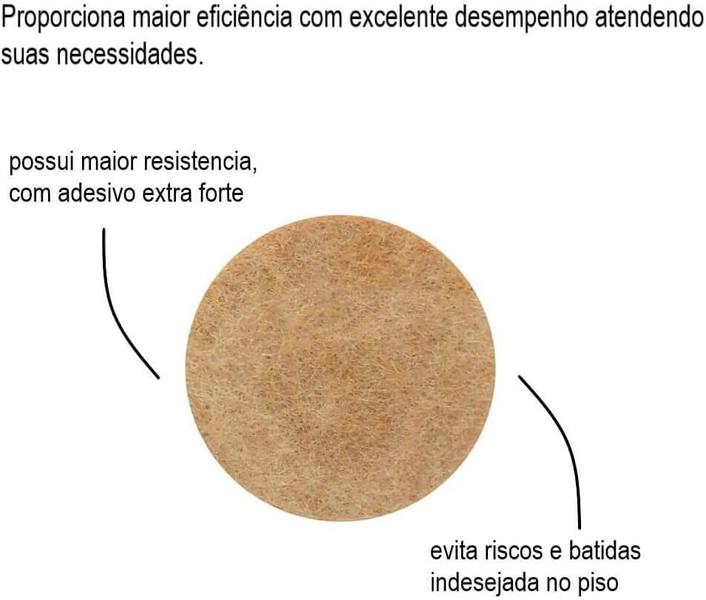 Imagem de  9328 feltro ades marrom redondo 30mm - bemfixa