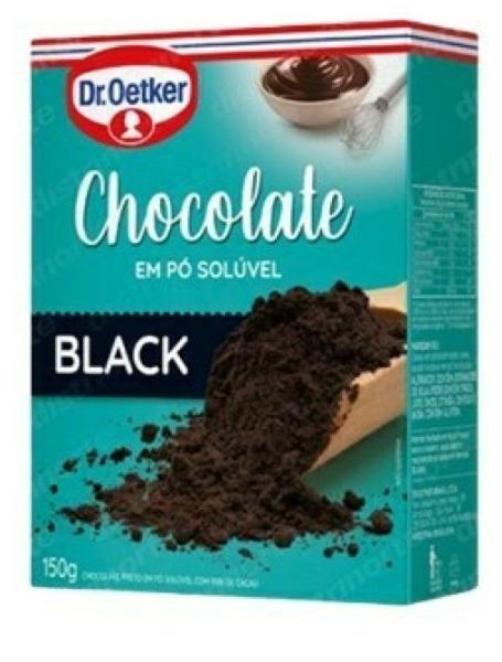 Imagem de 9un Chocolate Pó Solúvel Black Preto 150g - Dr. Oetker