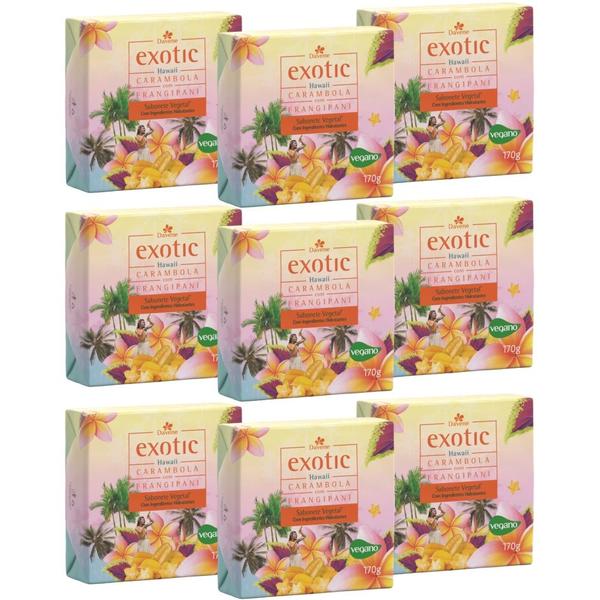 Imagem de 9UN Sabonete Vegetal Hidratante Hawaii Exotic 170g Davene