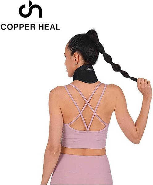 Imagem de A cinta de suporte para o pescoço COPPER HEAL relaxa e ajuda com as dores Aquecedor de pescoço