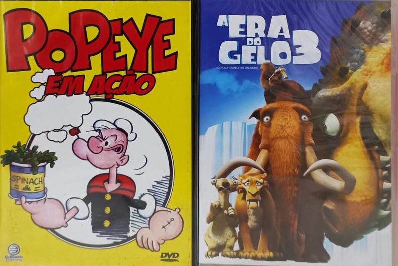 Imagem de A Era do Gelo 3 SLIM -Filme Infantil+ POPEYE EM AÇÃO  2 DVDS