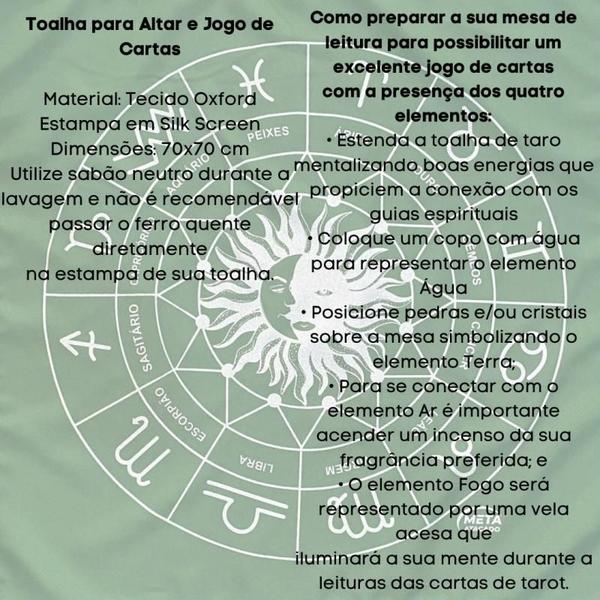 Imagem de A Legítima Toalha Zodiaco P Jogos Cartas 70X70Cm Verde