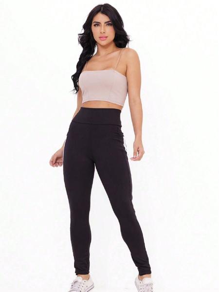 Imagem de A-Lows A&L Calça Legging Fitness Cintura Alta Academia Com Bolso