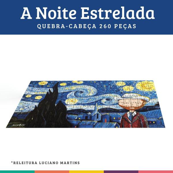 Imagem de A Noite Estrelada Puzzle 260 peças Releitura Nig Brinquedos