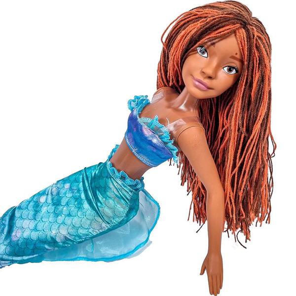 Imagem de A Pequena Sereia Boneca Ariel Live Action Articulada Grande - Baby Brink