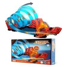 A Pista Express Wheels Extreme Com 4 Loop 360 Multikids Azul Imagem de A Pista Express Wheels Extreme Com 4 Loop 360 Multikids Azul