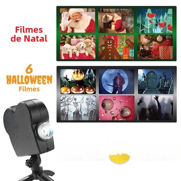 Imagem de À Prova Dwaterproof Água Halloween Natal Led Projetor Ao Ar Livre Férias Lâmpada De Projeção