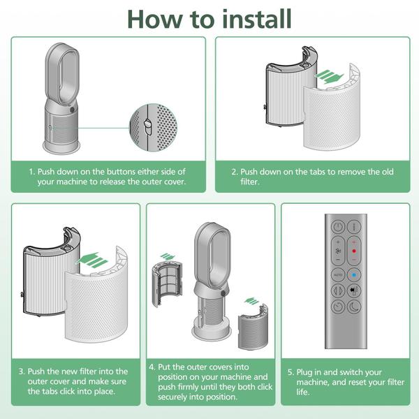 Imagem de A substituição do filtro está disponível para Dyson PH01 HP07 HP10 TP07 TP10