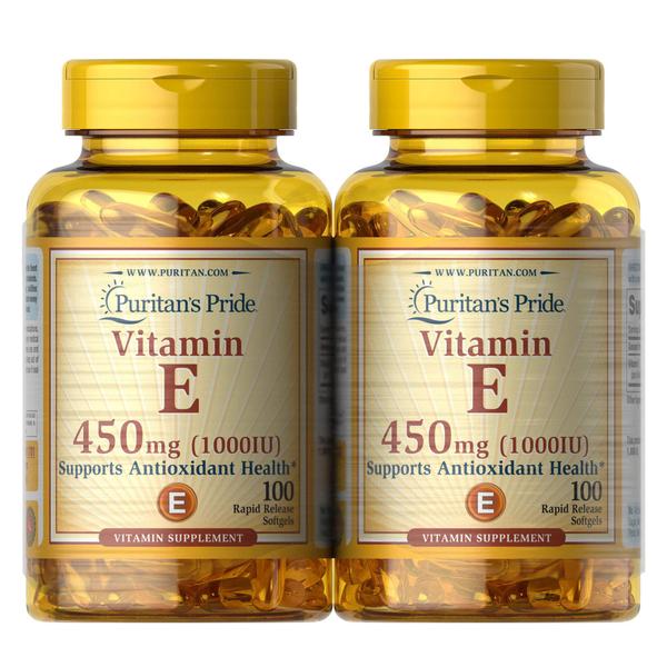 Imagem de A vitamina E do orgulho puritanos suporta a função imunológica, 450 mgs,100 de contagem (Pacote de 2)