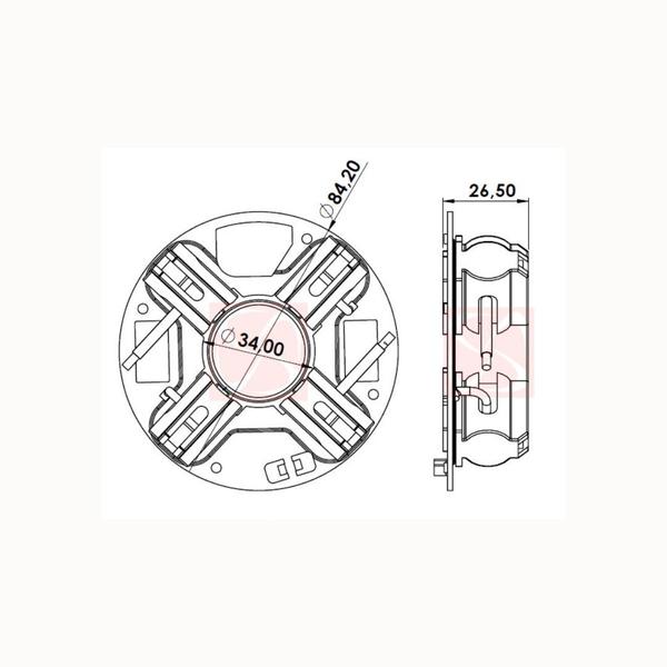 Imagem de A005 PORTA ESCOVAS  MOTOR DE PARTIDA Ford Cargo 1722 Cargo 2626 Cargo 816 Cargo