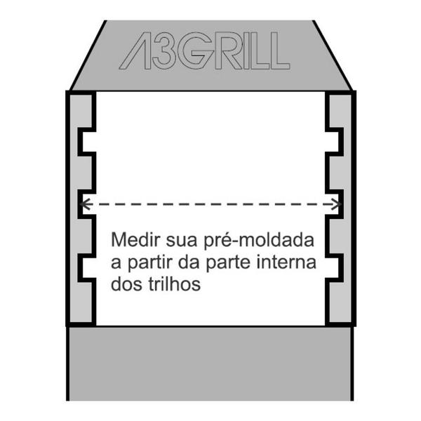 Imagem de A3 Grill Ajustável - Motor Giratório para 5 Espetos + Suporte Ajustável + 3 Grelhas Moeda + Espeto Grelha