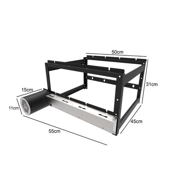 Imagem de A3 Grill Tradicional Black - Motor Giratório para 4 Espetos + 2 Grelhas Argentinas L21