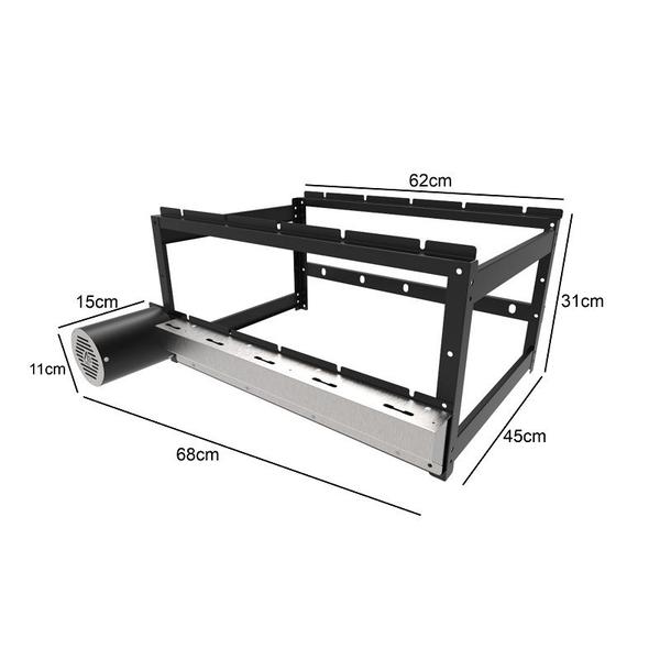 Imagem de A3 Grill Tradicional Black - Motor Giratório para 5 Espetos + 3 Grelhas Argentinas L18