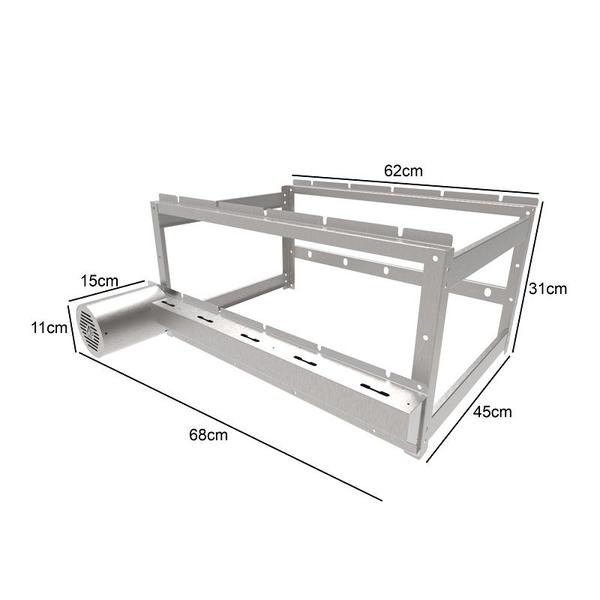 Imagem de A3 Grill Tradicional - Motor Giratório para 5 Espetos + 3 Grelhas Argentinas L18