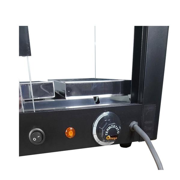 A3SS - Estufa Alfa para salgados 3 bandejas Self Service Preta - 220V - Omega Imagem de A3SS - Estufa Alfa para salgados 3 bandejas Self Service Preta - 220V - Omega