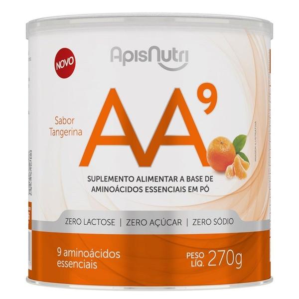 AA9 Aminoácidos Essenciais (270g) - Tangerina - Apisnutri Imagem de AA9 Aminoácidos Essenciais (270g) - Tangerina