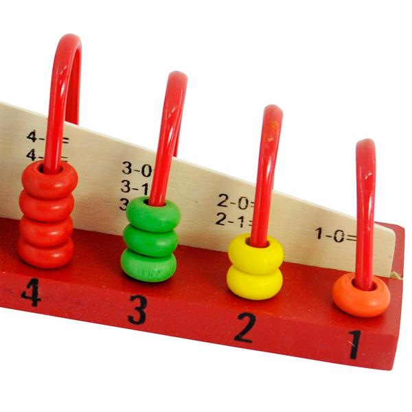 Imagem de Ábaco 10 Hastes Educativo Matemática Contas Quantidades - Dm Toys