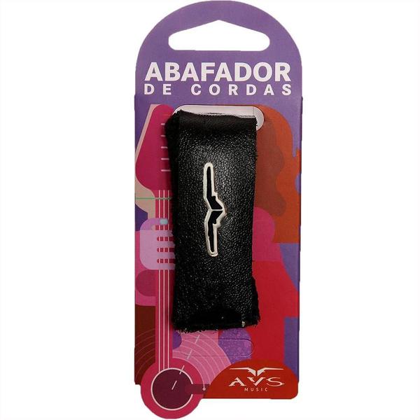 Abafador De Cordas Couro Avs Fretwrap Violão Guitarra e Baixo Imagem de Abafador De Cordas Couro Avs Fretwrap Violão Guitarra e Baixo