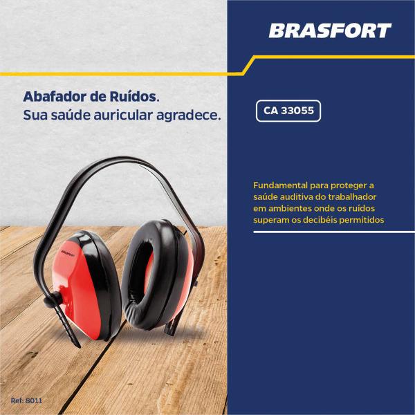 Abafador De Ruído Tipo Concha Protetor Auricular Kit C/3und - Brasfort Imagem de Abafador De Ruído Tipo Concha Protetor Auricular Kit C/3und