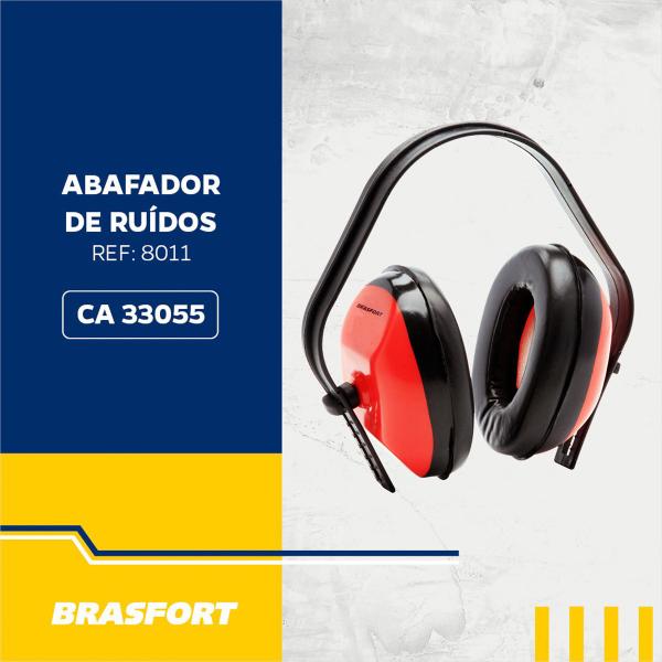 Abafador De Ruído Tipo Concha Protetor Auricular Kit C/3und - Brasfort Imagem de Abafador De Ruído Tipo Concha Protetor Auricular Kit C/3und