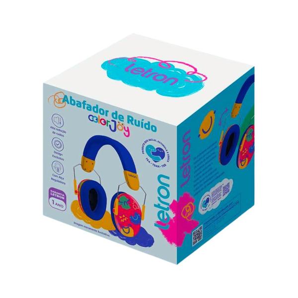 Imagem de Abafador de ruidos infantil color joy tea - letron