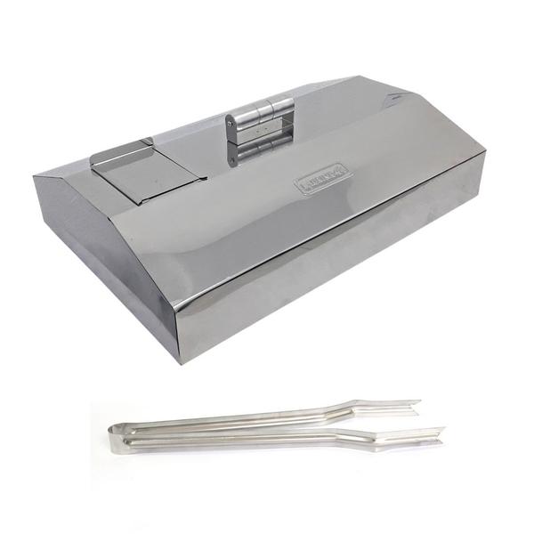 Imagem de Abafador Inox 56x39 e Pegador Carnes - Pizza e Churrasqueira