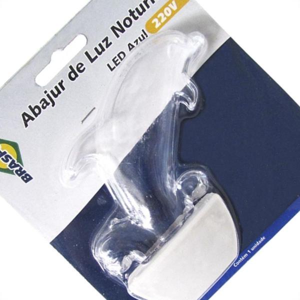 Imagem de Abajour Noturno Brasfort Led Golfinho 220V Azul 8672